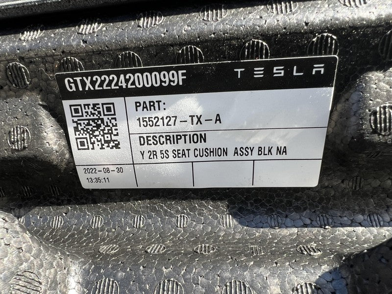 ⭕ 2020-2022 Tesla Model Y Complete Front & Rear Interior Seat Cushion Assembly