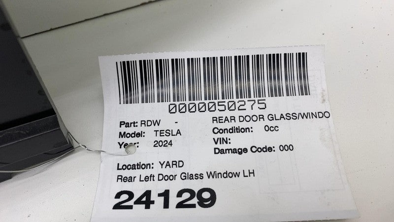 2024 2025 Tesla Cybertruck Rear Driver Side Door Window Glass Left OEM Assembly