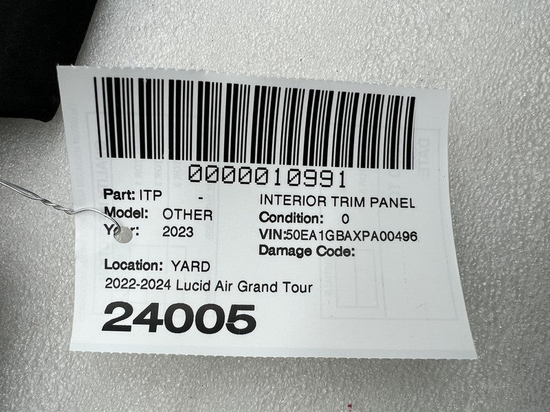 P11 NHR0XX 03 ⭕ 22-24 Air Grand Touring Rear Header Trim Panel Upper Alcantara P11-NHR0XX-03