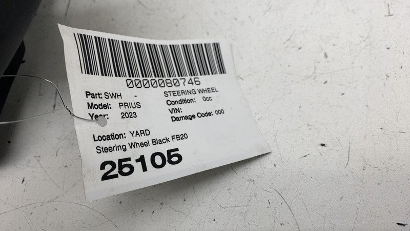 ⭕ 2023 2024 Toyota Prius Steering Wheel Leather Black FB20 w/ Control