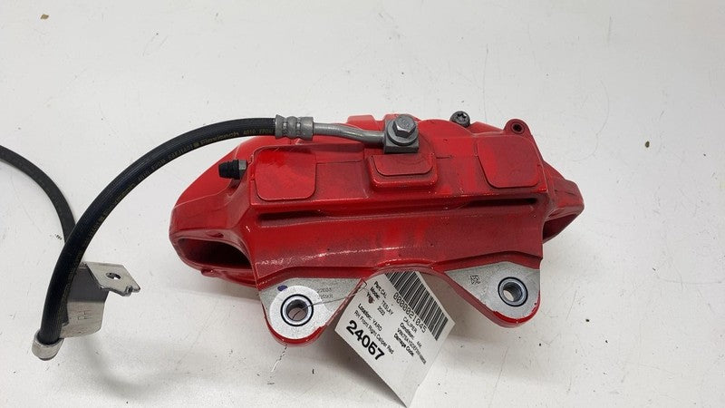 ⭕2020-2024 Tesla Model Y Front Right Caliper Red w/ Brake Hose Line 11