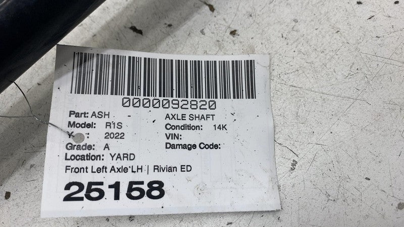 ⭕2022 Rivian EDV-700 Front Driver Side CV Axle Shaft Halfshaft Left PT