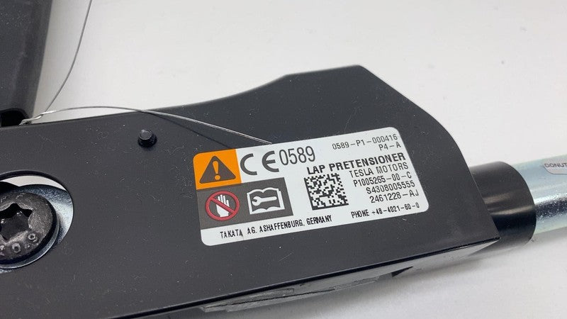 1005265 00 C 12-20 Tesla Model S Front Right Lap Pretensioner 16-20 Tesla Model X Front Left