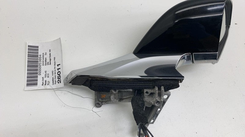 ⭕ 12-15 Model S Passenger Side Exterior Rear View Door Mirror Right Black - PBSB