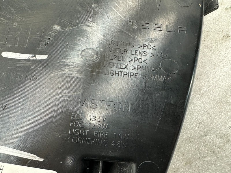 100599600D ⭕ 12-20 Tesla Model S Front Side LED Fog Light Cornering Lamp Right 1005996-00-D