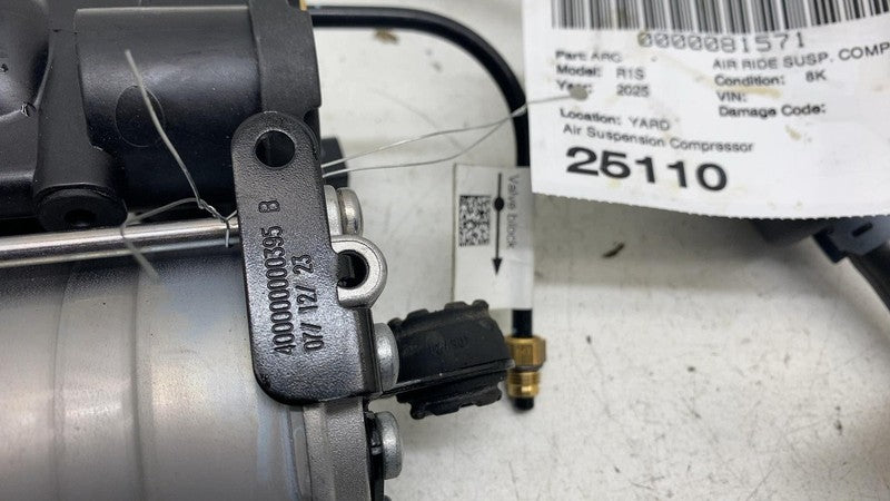 PT00563789-A ⭕ 2025 Rivian R1S Air Ride Suspension Compressor Pump w/ Hose Tube OEM Assembly