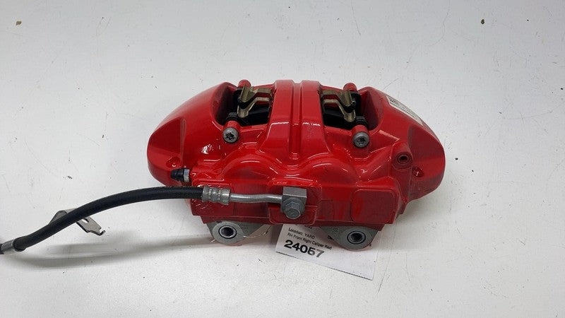 ⭕2020-2024 Tesla Model Y Front Right Caliper Red w/ Brake Hose Line 11