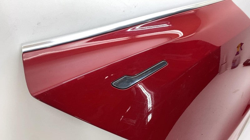 1096623-10-F ⭕ 2017-2020 Tesla Model 3 M3 Rear Passenger Side Door Shell Panel Right Red PPMR