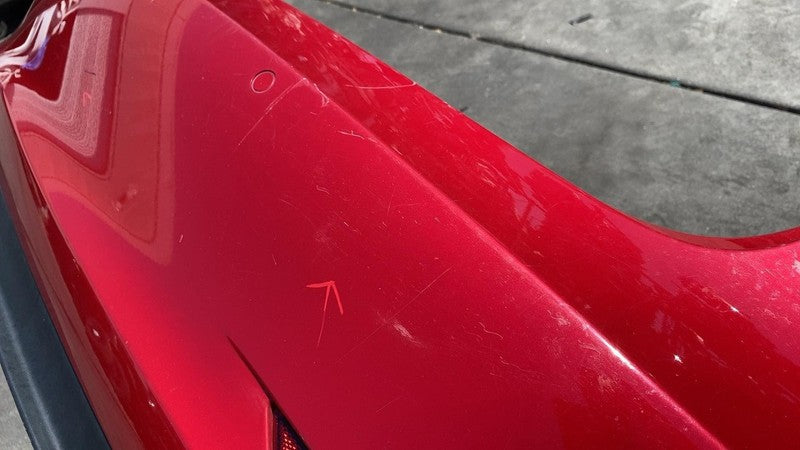 ⭕ 2017-2022 Tesla Model 3 Rear Bumper Cover w/ Park Sensor & Harness Red - PPMR