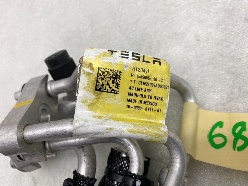155505550C ⭕ 2017-2022 Tesla Model 3 A/C Line Manifold to HVAC Hose Tube Pipe 1555055-50-C