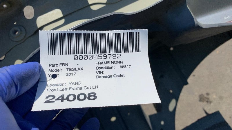 ⭕ 2016-2020 Model X Front Driver Side Member Rail & Adapter w/ Shock T