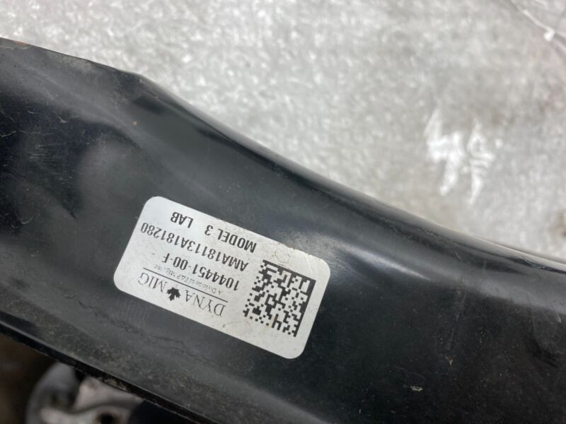 2017-2023 Tesla Model 3 Rear Left Knuckle Wheel Hub Fore Toe AFT Link Spring OEM