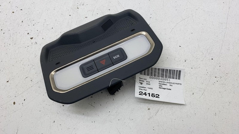 PT00028143001 2022-2024 Rivian R1T R1S Roof Overhead Console Dome Light Lamp w/ Hazard Switch