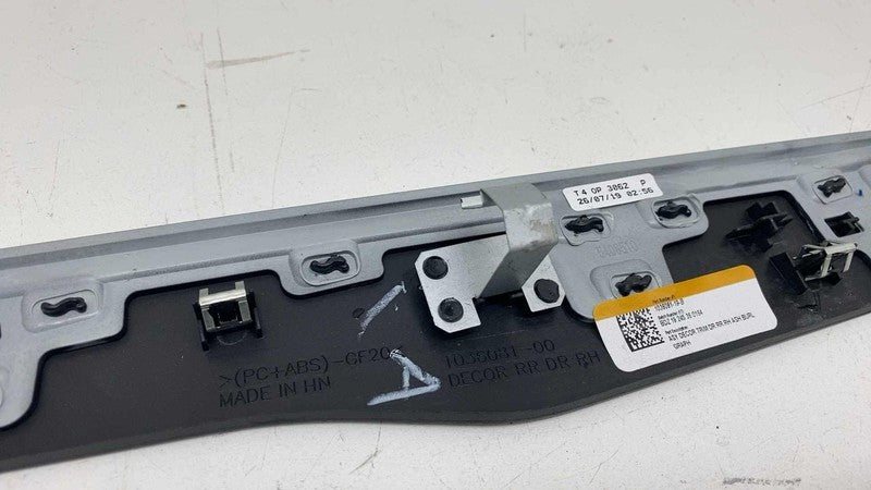 ⭕ 16-20 Model X Front & Rear Door Molding Trim Decor Left & Right Ash