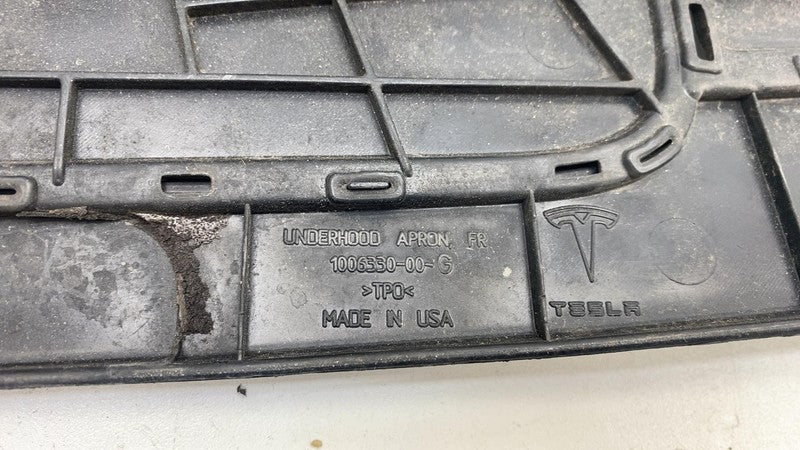 100633000G ⭕12-15 Model S Front Under Hood Apron Latch Lock Cover Trim Molding 1006330-00-G