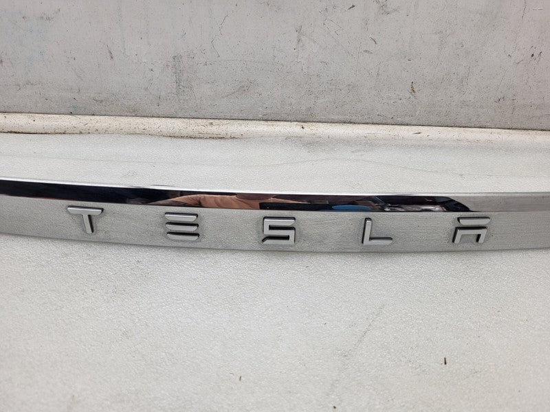 ⭕ 2016-2020 Tesla Model X MX Rear Trunk Lid Mold Chrome Molding OEM 10