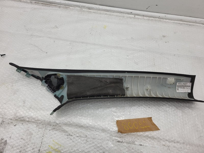 100248802K 2012-2020 Tesla Model S MS Driver Side B-Pillar Upper Trim Cover Panel Left Assy