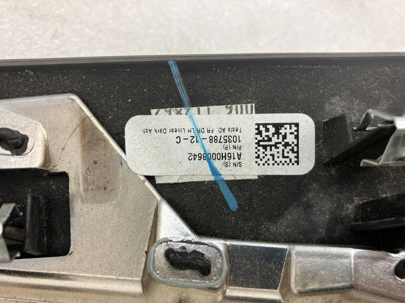 103578812C ⭕ 16-20 Model X MX Front Driver Side Door Decor Trim Dark Ash Left 1035788-12-C