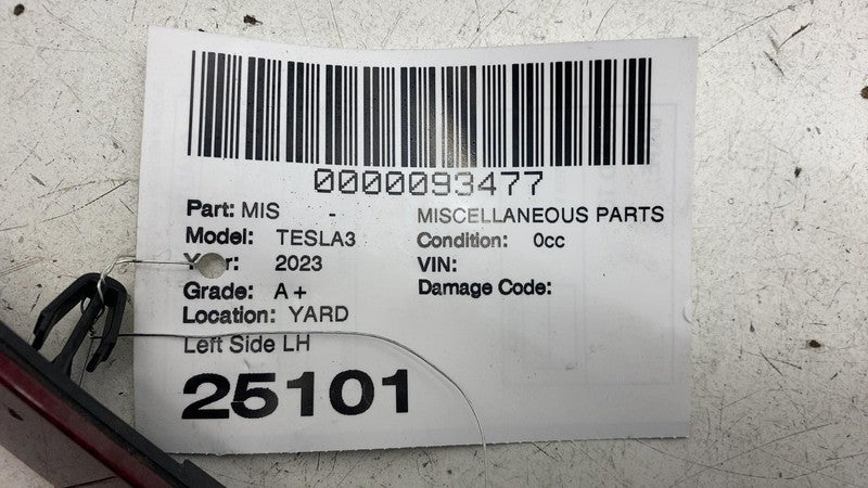 ⭕ 17-23 Tesla Model 3 Rear Driver Side Bumper Light Reflector Lamp Lef