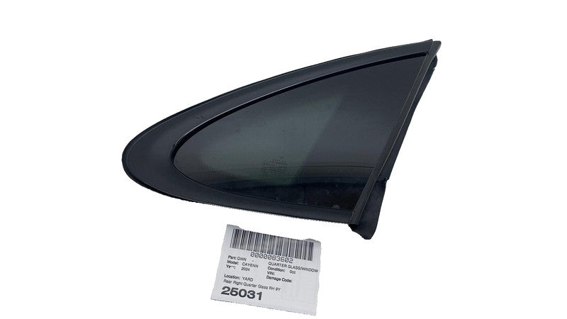 ⭕ 2020-2024 Porsche Cayenne Rear Passenger Right Side Quarter Glass 9Y