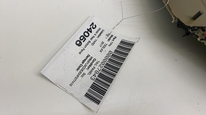 ⭕ 2016-2020 Tesla Model X MX Rear Trunk Floor Lower Weld End Body Pane