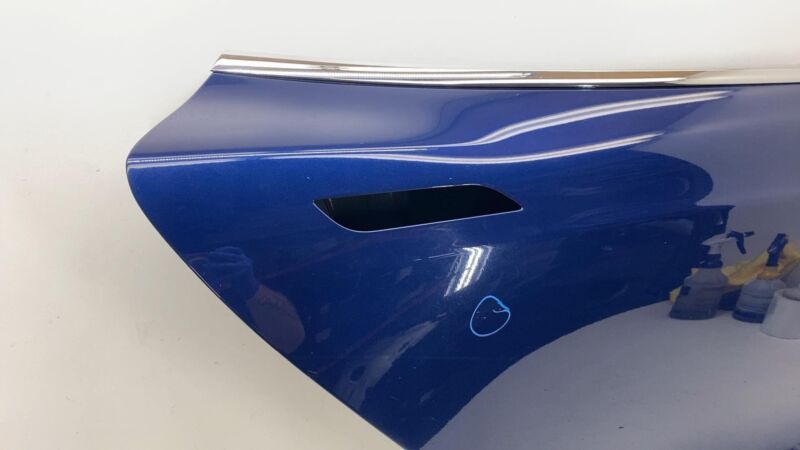 2012-2015 Tesla Model S Rear Passenger Side Door Shell Panel Right Blue RH PPSB