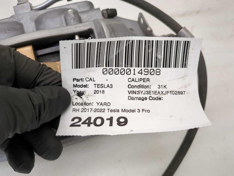 ⭕ 2017-2023 Tesla Model 3 Front Brake Caliper w/ Brake Line Right 1044