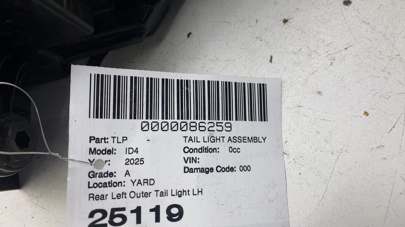 Tail Light Assembly VOLKSWAGEN ID4 Left 25