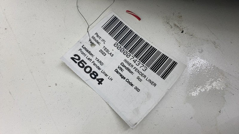 1081581-00-D ⭕ 18-23 Model 3 Front Driver Wheel Fender Liner Splash Shield Left 1081581-00-D
