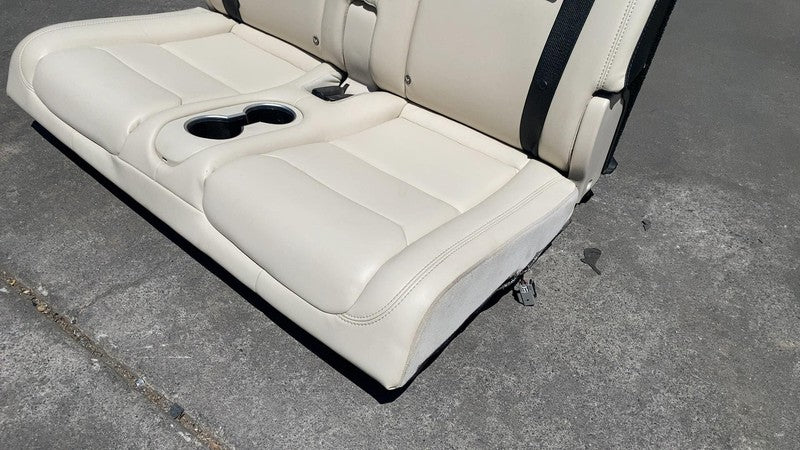 ⭕ 2016-2020 Tesla Model X Rear Left & Right 3rd Row Seat Leather White Assembly