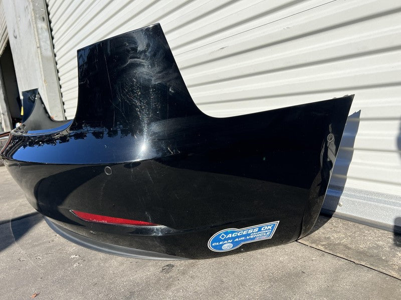 ⭕ 2017-2022 Tesla Model 3 Rear Bumper + Valance Park Sensor & Harness Black PBSB