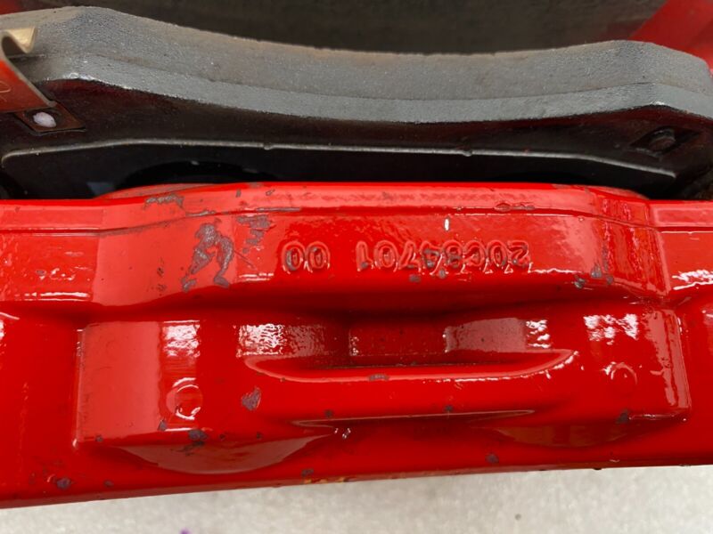 1044641 00 F ⭕ 2017-2022 Tesla Model 3 Front Left Performance Brake Caliper Red 1044641-00-F