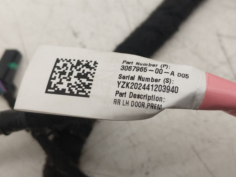 3067965 00 A ⭕ 2019-2020 Tesla Model 3 Rear Door Wiring Harness Cable Wire Left 3067965-00-A