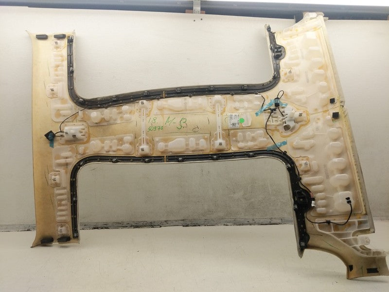 105392107J ⭕ 2016-2020 Tesla Model X Roof Headliner Trim Alcantara Cream Assy 1053921-07-J
