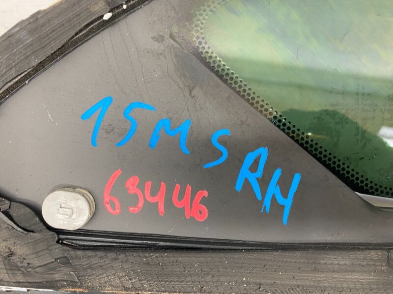 43R-008010 2012-2021 Tesla Model S Rear Passenger Side Quarter Window Glass Right 43R008010