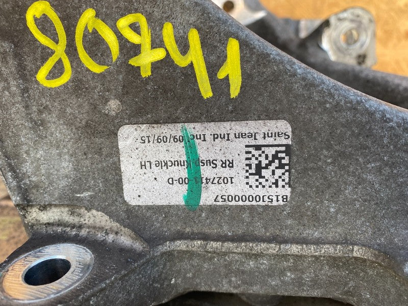 102741100D ⭕16-20 Model X Rear Left Spindle Knuckle w/ Wheel Hub & Dust Shield 1027411-00-D