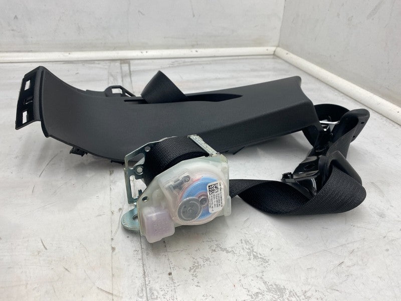 ⭕12-15 Model S Rear Left Seatbelt & Retractor w/ Mid C-Pillar Cover 10