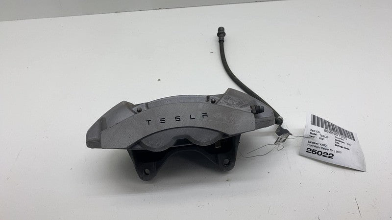 ⭕ 17-23 Tesla Model 3 Front Brake Caliper w/ Brake Hose Line Right 104