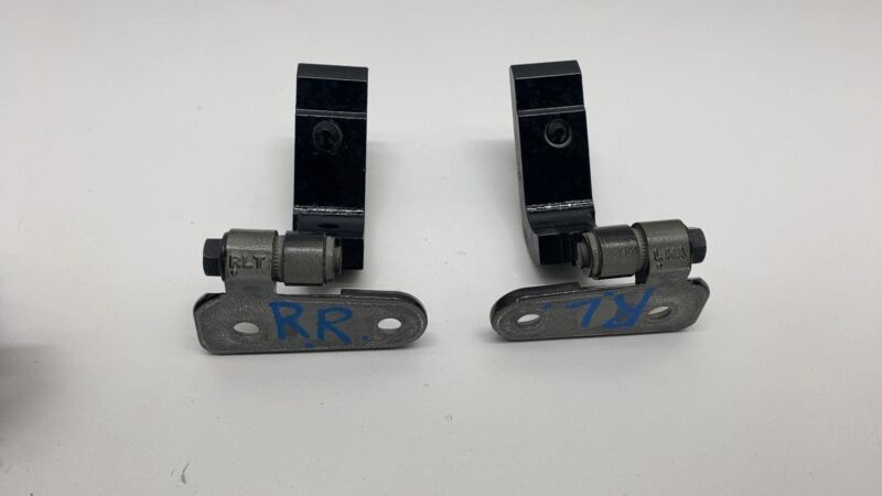 7333059 2017-2023 BMW 530e 530i G30 SET of Front & Rear Door Upper & Lower Hinge Black
