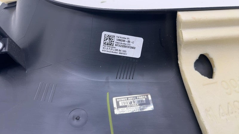 1086299-00-L ⭕ 2017-2023 Tesla Model 3 M3 Right B-Pillar Lower Trim Cover Panel 1086299-00-L