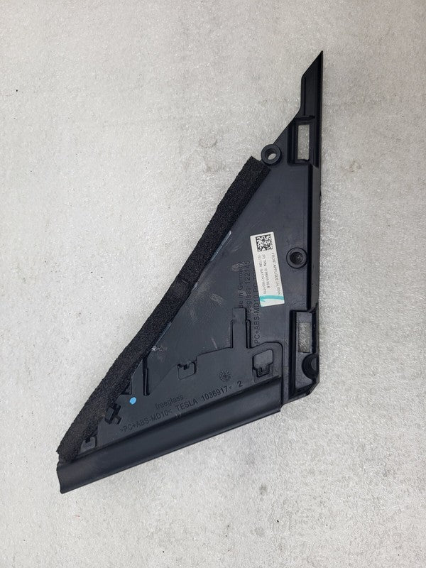 103490899E ⭕ 16-20 Model X Front Left Door Quarter Applique Corner Glass Cover 1034908-99-E
