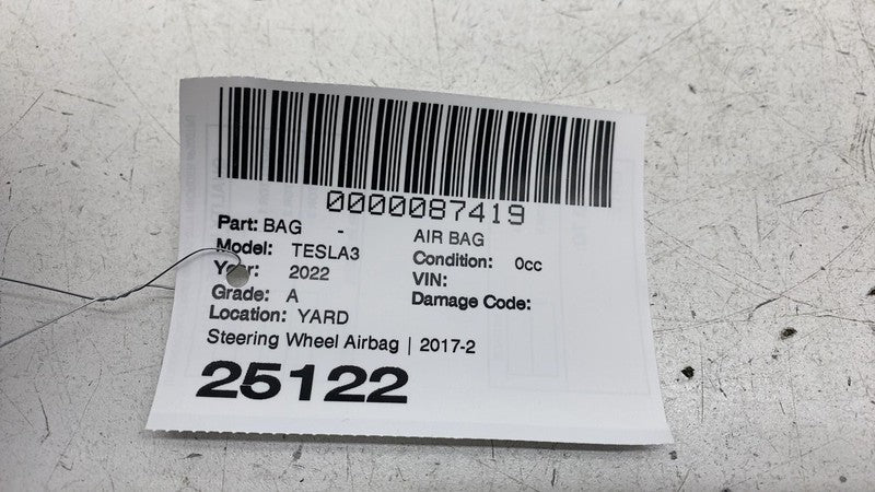 ⭕ 20-24 Tesla Model Y Front Driver Steering Wheel Safety Airbag OEM 15
