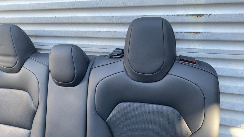 ⭕ 24-25 Model 3 Rear 2nd Row Black Leather Seat Upper + Lower Cushion Perforated