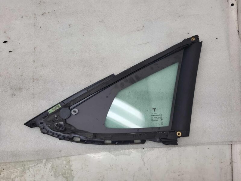 E6 43R-008010 2012-2020 Tesla Model S Rear Driver Side Quarter Fixed Glass Left LH Assembly