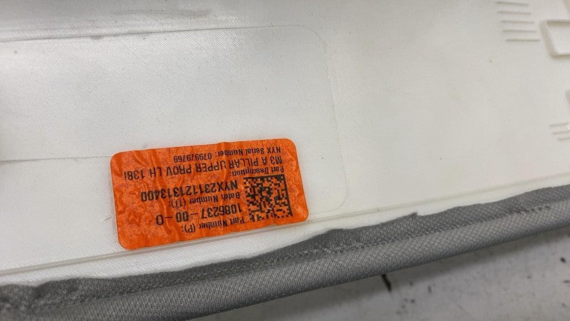 ⭕ 2017-2023 Tesla Model 3 M3 Front Left Upper A-Pillar Trim Cover 1086