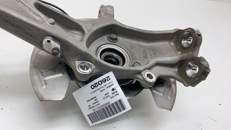 104431100E 17-23 Model 3 Front Left Spindle Knuckle + Wheel Hub & Dust Shield 1044311-00-E