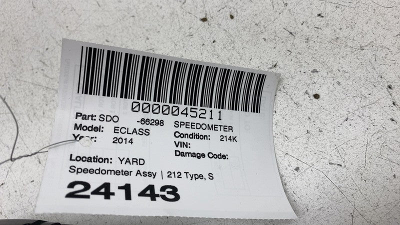 A2C30473300 ⭕ 12-14 Mercedes-Benz E350 E-Class Instrument Cluster Speedometer A2C30473300