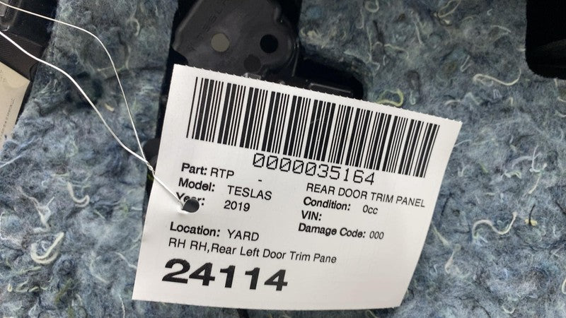 1008105-72-L ⭕16-20 Tesla Model S Rear Right Interior Door Panel Trim Card Cover 1008105-72-L