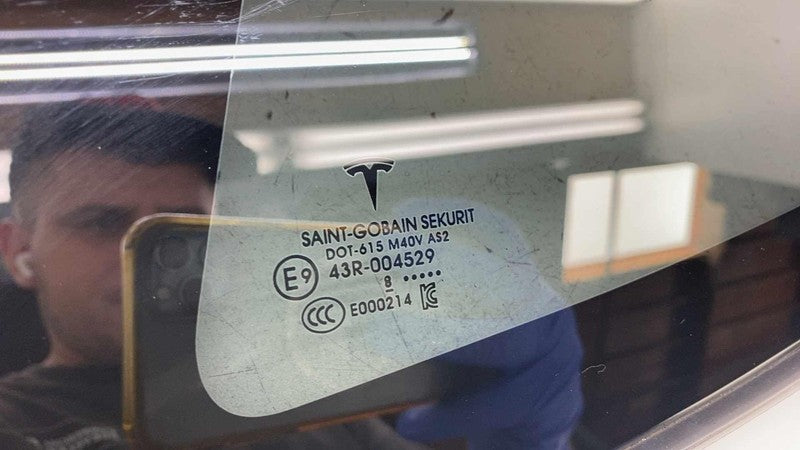 1080703-00 ⭕ 2017-2020 Tesla Model 3 Rear Left Quarter Fixed Window Glass LH OEM 1080703-00