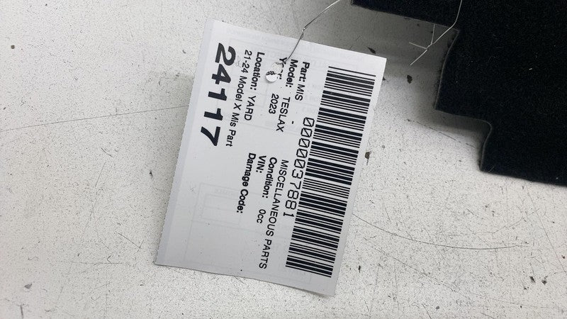 162318600C ⭕2021-2024 Tesla Model X Rear Interior Trunk Carpet Waterfall Cover 1623186-00-C